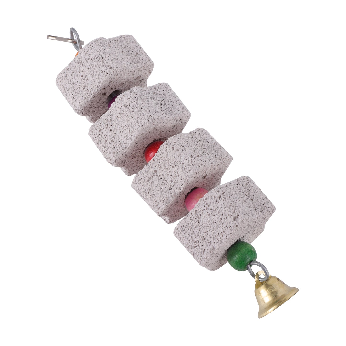 Flower-Shaped Mineral Grinding Stone – Parrot Cage Chew Toy