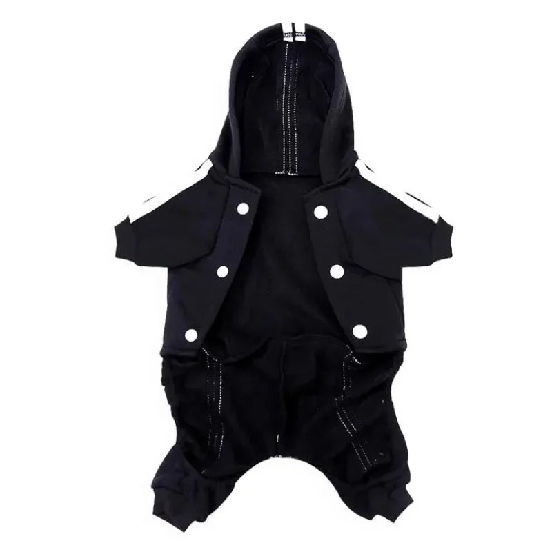 Adidog Puppy Jumpsuit with Hoodie!